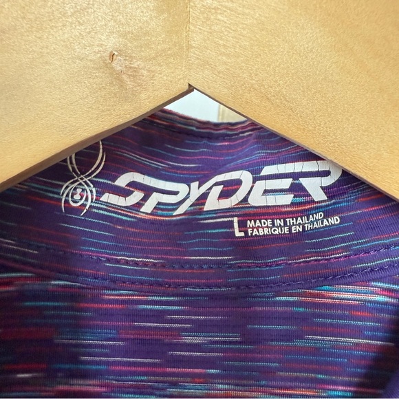 Spyder Women's Purple Turtleneck Long Sleeve Top Size L Stretch Outdoor Casual - Picture 6 of 12